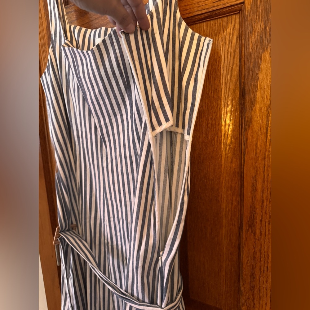 Anthropologie Fowler Dress by Maeve Navy Midi - Picture 5 of 7